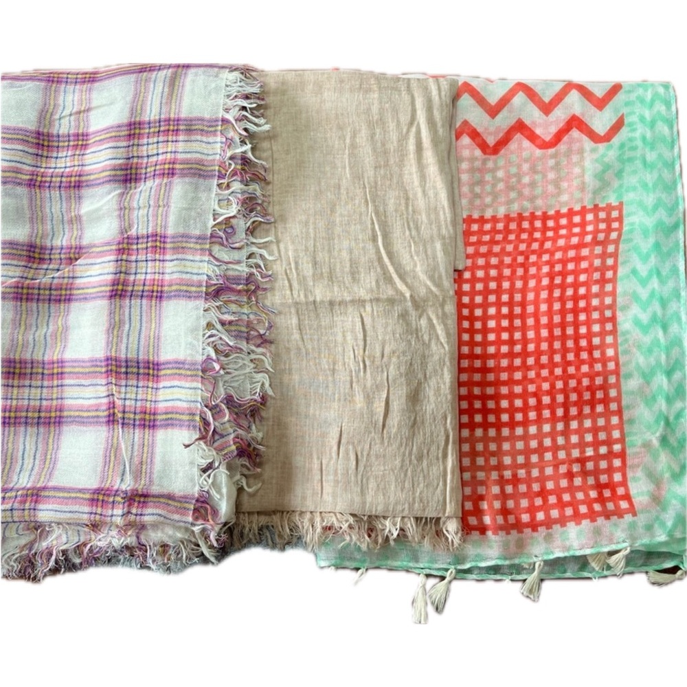 Colorful Patterned Scarves Set